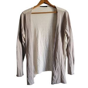 FABIANA FILIPPI Silk Cotton Waterfall Cardigan Large